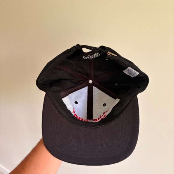 RARE Vintage SLAPSHOT A UNIVERSAL PICTURE Movie Promo hat black red strapback - Picture 6 of 8